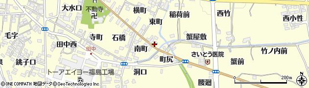 福島県福島市飯坂町湯野東町4周辺の地図