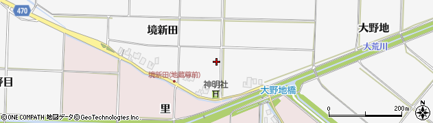 新潟県阿賀野市境新田周辺の地図
