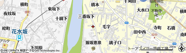 福島県福島市飯坂町湯野三番坂下9周辺の地図