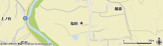 福島県伊達市梁川町大関塩田24周辺の地図