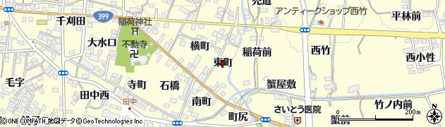福島県福島市飯坂町湯野（東町）周辺の地図