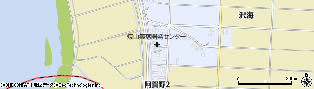焼山集落開発センター周辺の地図