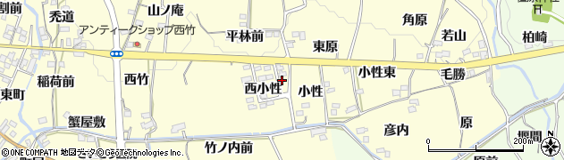 福島県福島市飯坂町湯野（西小性）周辺の地図