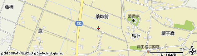 福島県伊達市梁川町細谷周辺の地図