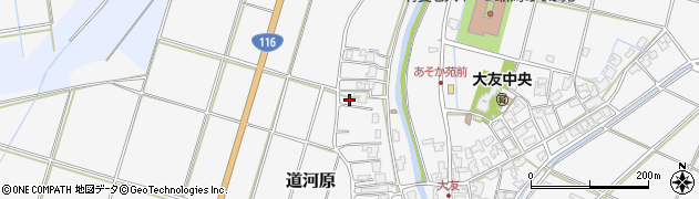 新潟県新潟市西区道河原周辺の地図