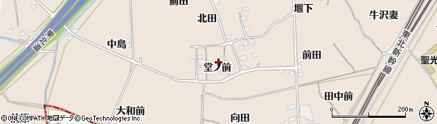 福島県桑折町（伊達郡）松原（堂ノ前）周辺の地図