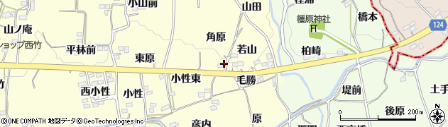 福島県福島市飯坂町湯野（角原）周辺の地図