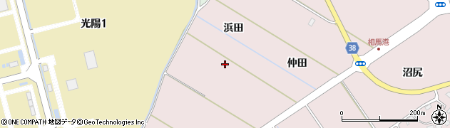 福島県相馬市原釜（浜田）周辺の地図