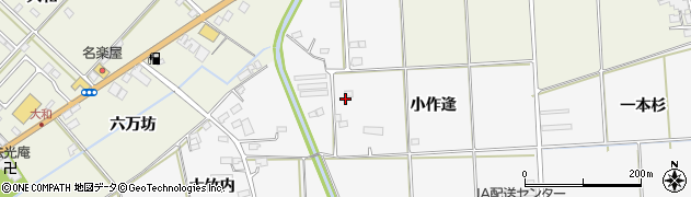 福島県伊達市保原町大泉（小作逢）周辺の地図