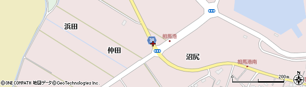 福島県相馬市原釜（仲田）周辺の地図