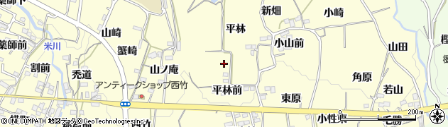 福島県福島市飯坂町湯野平林周辺の地図