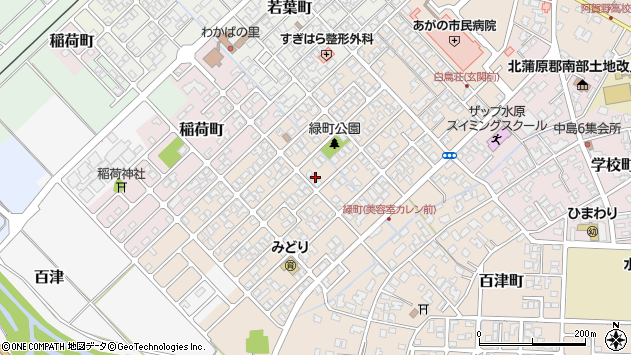 〒959-2034 新潟県阿賀野市緑町の地図