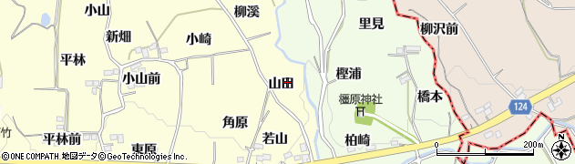 福島県福島市飯坂町湯野（山田）周辺の地図