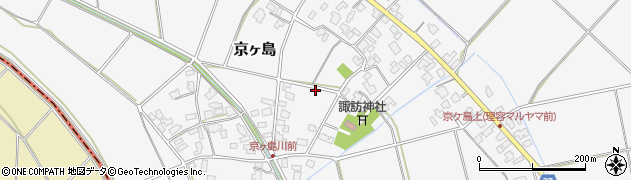 新潟県阿賀野市京ヶ島周辺の地図