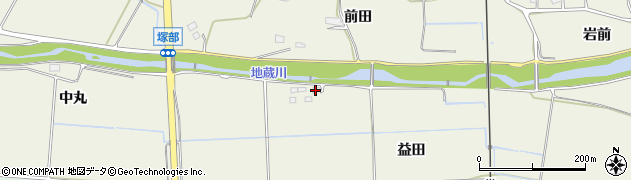 福島県相馬市塚部（益田）周辺の地図