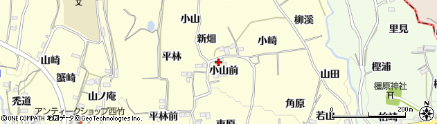 福島県福島市飯坂町湯野小山前周辺の地図