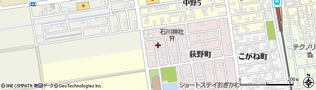新潟県新潟市秋葉区荻野町周辺の地図