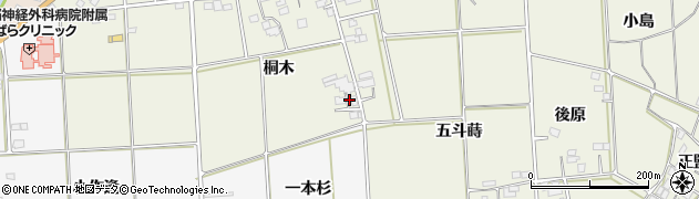 福島県伊達市保原町二井田桐木37周辺の地図