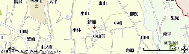 福島県福島市飯坂町湯野（新畑）周辺の地図