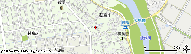 新潟県新潟市秋葉区荻島1丁目周辺の地図