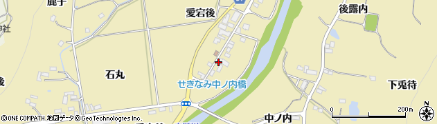 福島県伊達市梁川町大関（愛宕後）周辺の地図