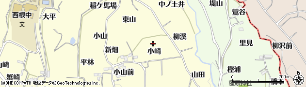 福島県福島市飯坂町湯野小崎2周辺の地図