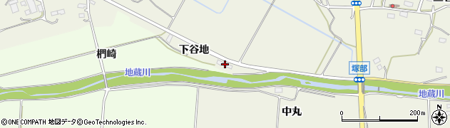 福島県相馬市塚部（下谷地）周辺の地図