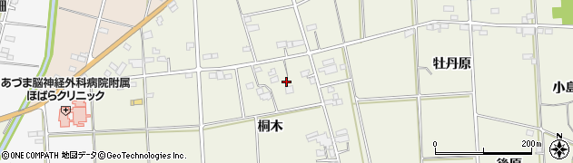 福島県伊達市保原町二井田桐木18周辺の地図