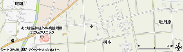 福島県伊達市保原町二井田桐木5周辺の地図
