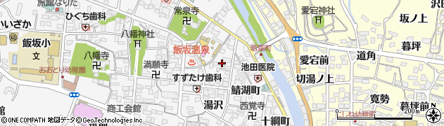 福島県福島市飯坂町（錦町）周辺の地図