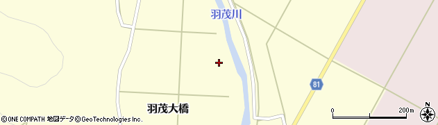 羽茂川周辺の地図