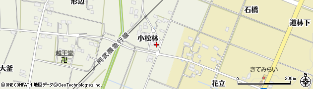 福島県伊達市梁川町新田小松林98周辺の地図