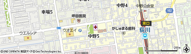 新潟市荻川コミュニティセンター体育館周辺の地図