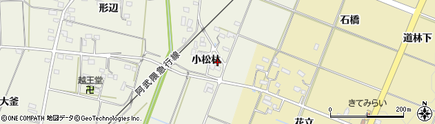 福島県伊達市梁川町新田（小松林）周辺の地図