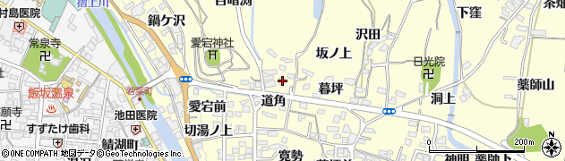 福島県福島市飯坂町湯野東愛宕2周辺の地図