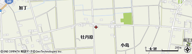 福島県伊達市保原町二井田（牡丹原）周辺の地図