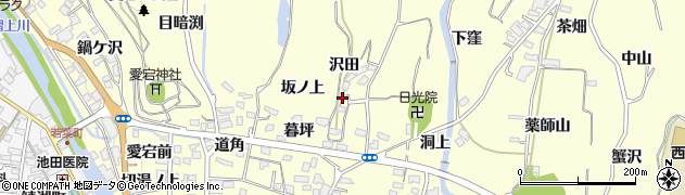 福島県福島市飯坂町湯野暮坪1周辺の地図