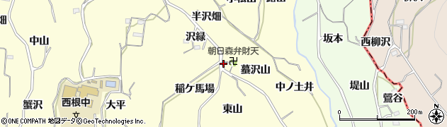 福島県福島市飯坂町湯野（沼尻）周辺の地図