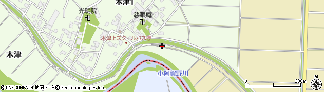 新潟県新潟市江南区木津周辺の地図