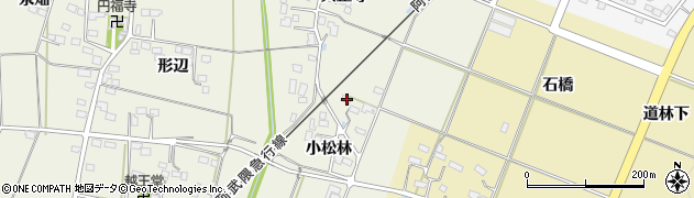 福島県伊達市梁川町新田小松林84周辺の地図
