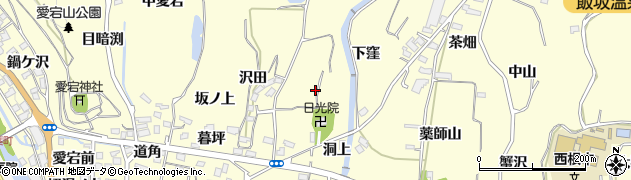 福島県福島市飯坂町湯野太子周辺の地図