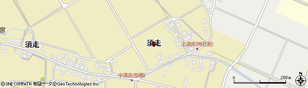 新潟県阿賀野市須走周辺の地図
