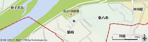 福島県伊達郡桑折町東八串周辺の地図