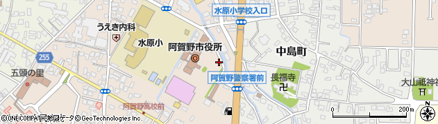 阿賀野市役所周辺の地図