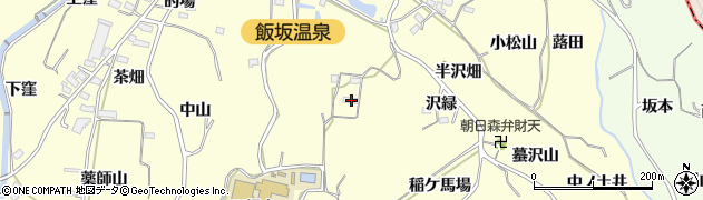 福島県福島市飯坂町湯野大平58周辺の地図