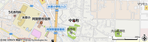 新潟県阿賀野市中島町周辺の地図