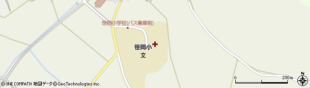 阿賀野市立笹岡小学校周辺の地図