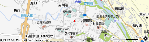 福島県福島市飯坂町（西堀切）周辺の地図