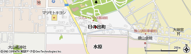 新潟県阿賀野市日の出町周辺の地図