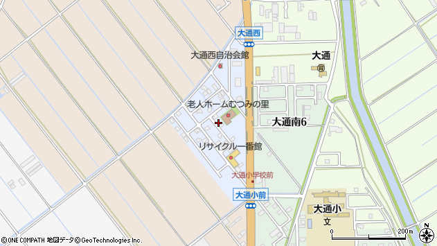 〒950-1204 新潟県新潟市南区大通西の地図
